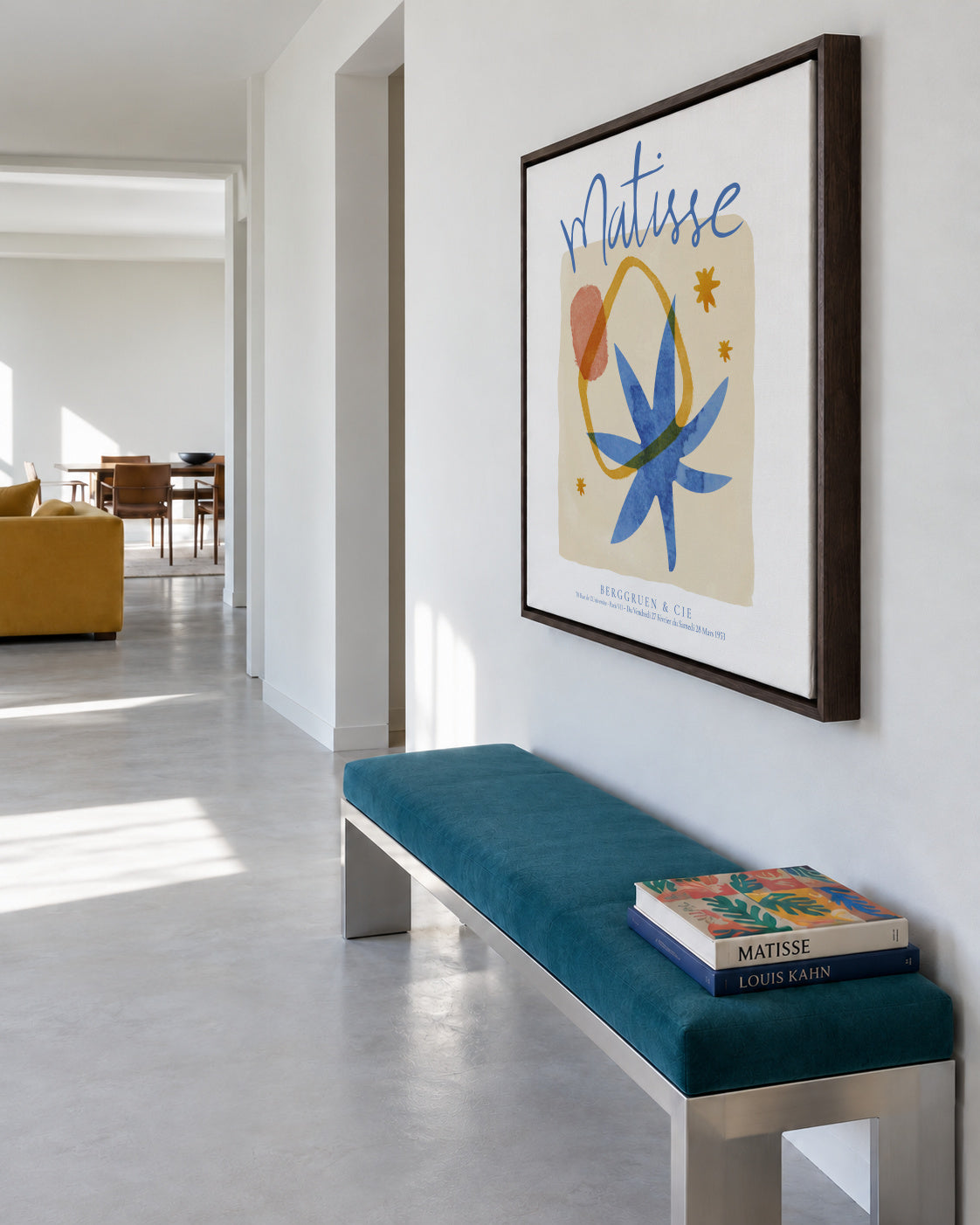 Henri Matisse, l'univers - SQUARE - Framed canvas in an interior