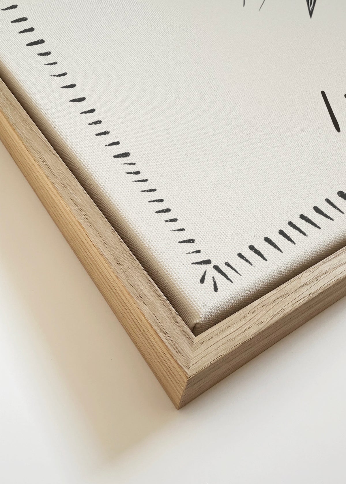 Live by the sun - SQUARE - Framed canvas detail