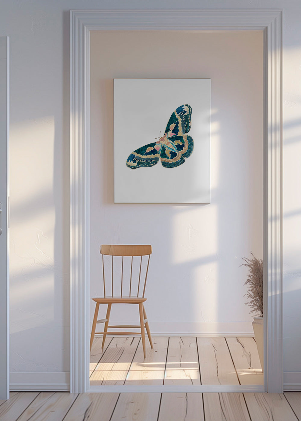 Turquouise gold moth