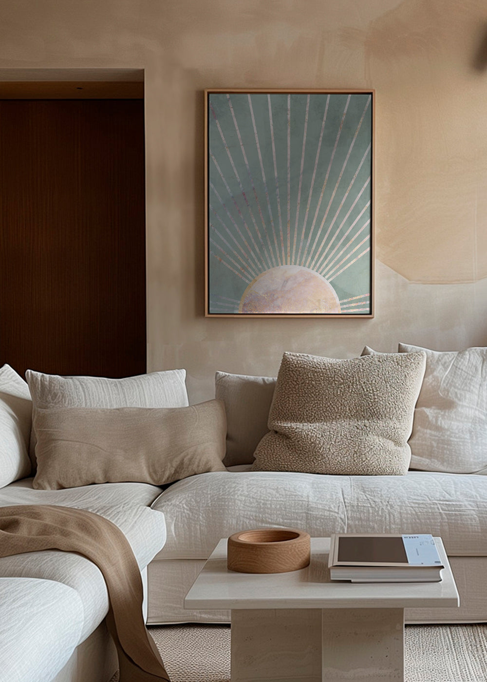 Sage green Boho Sunrise 1