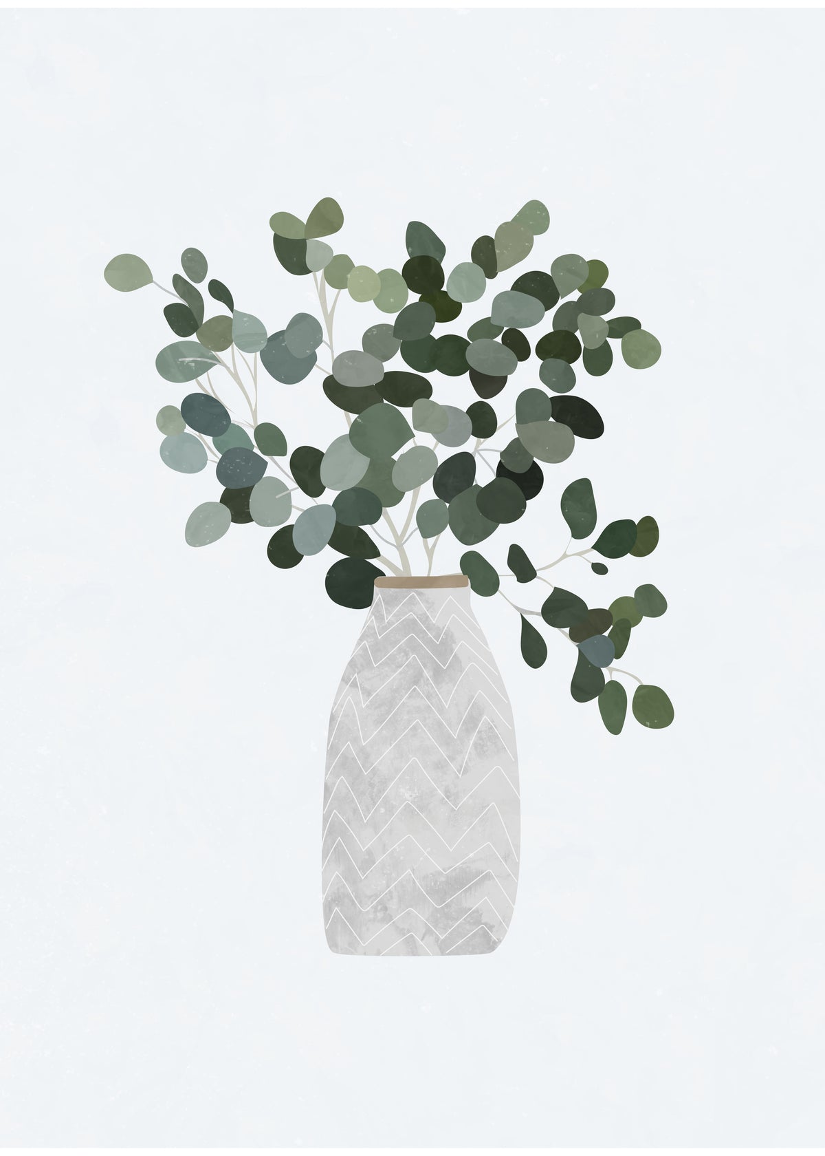 Scandi Japandi Houseplant 3 - Unframed art print