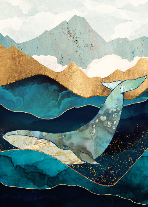 Blue Whale - Unframed art print