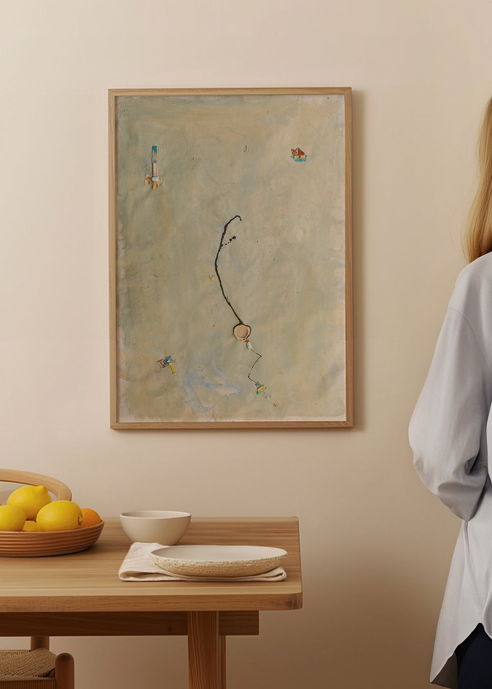 Abstraktes Bild Born