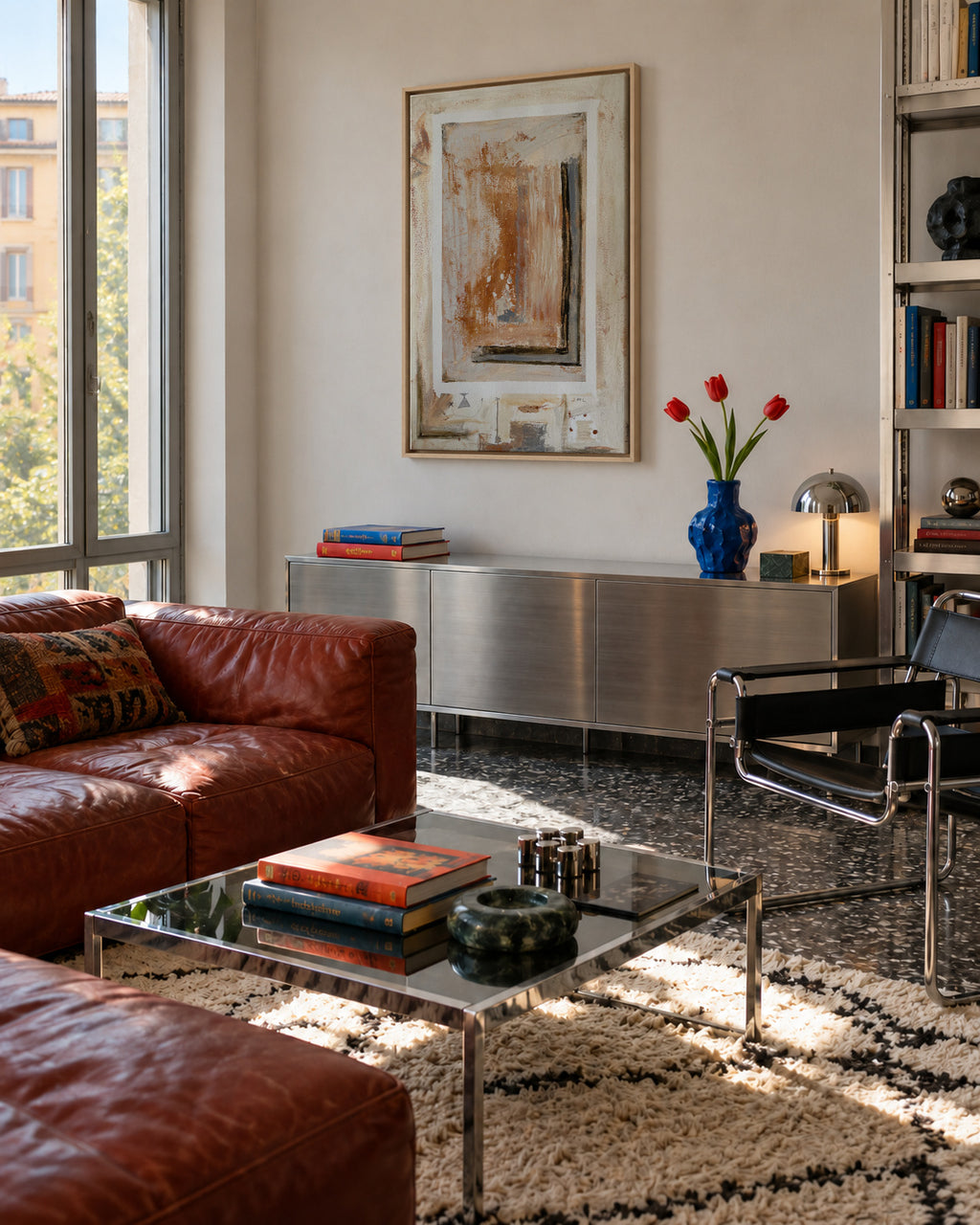 City4 - Framed canvas in an interior