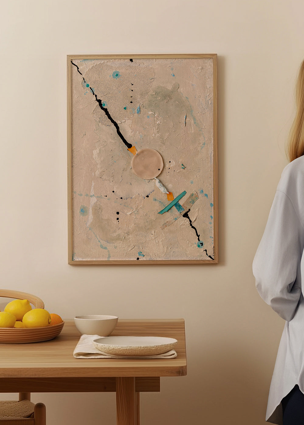 Abstraktes Bild Linea de Vida I