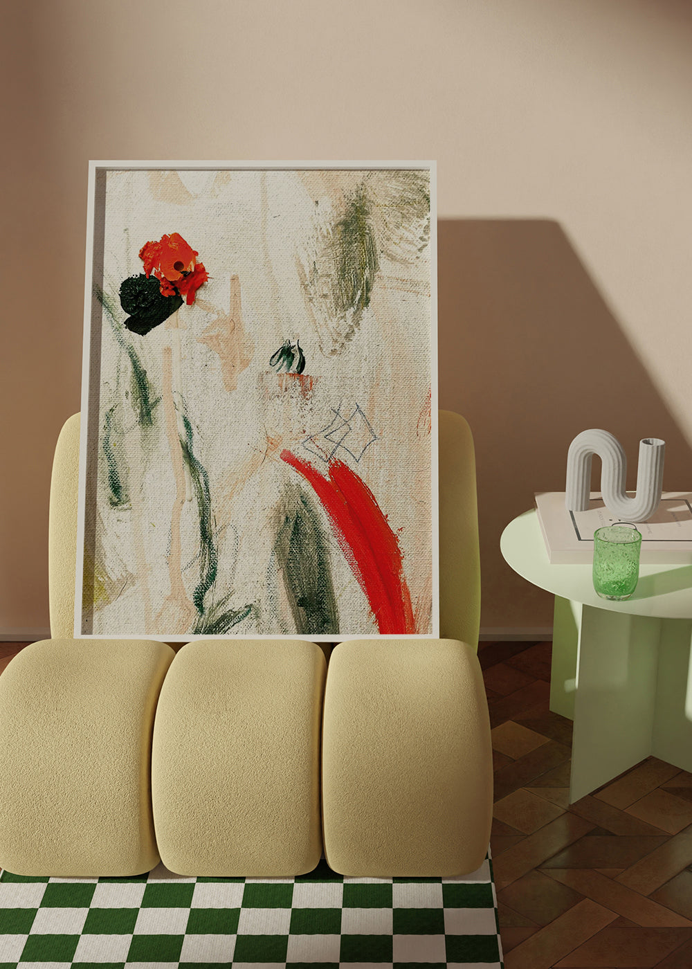 Abstraktes Bild Mediterranean