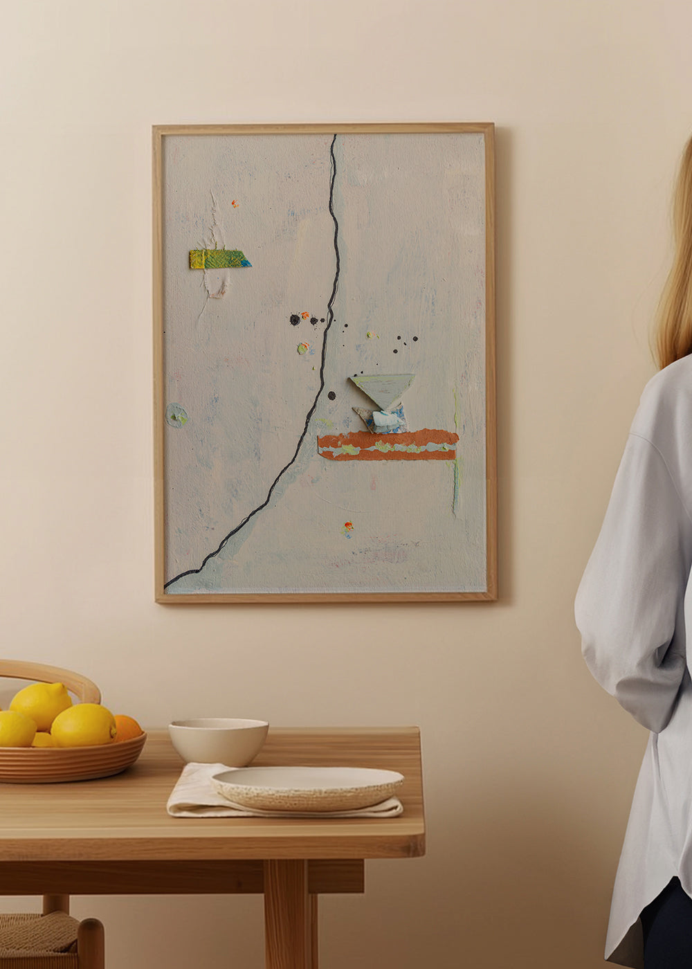 Abstraktes Bild Wabisabi