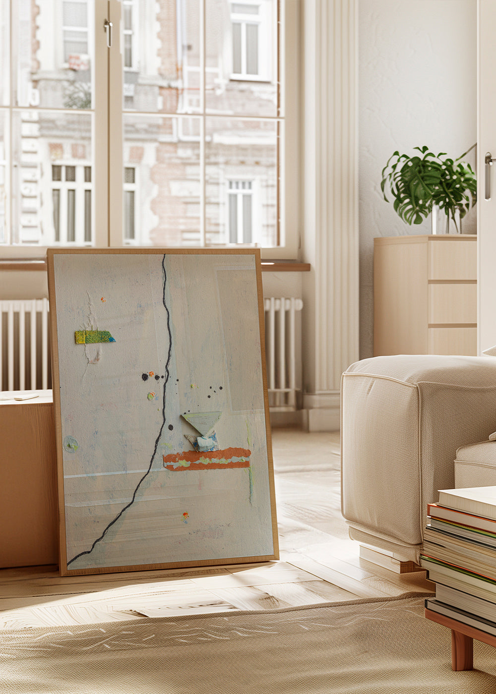 Abstraktes Bild Wabisabi