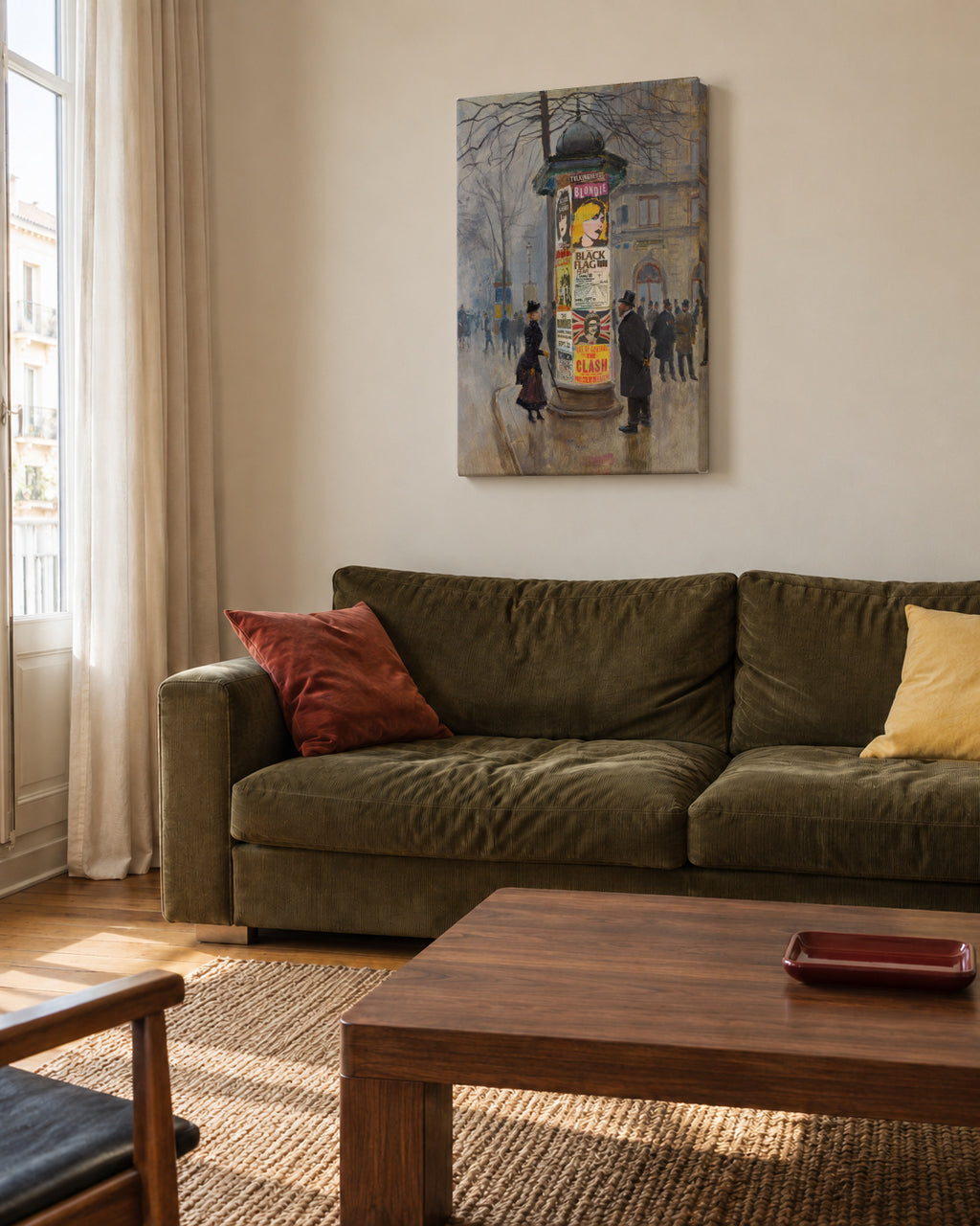 Punk concerts - Unframed canvas in an interior