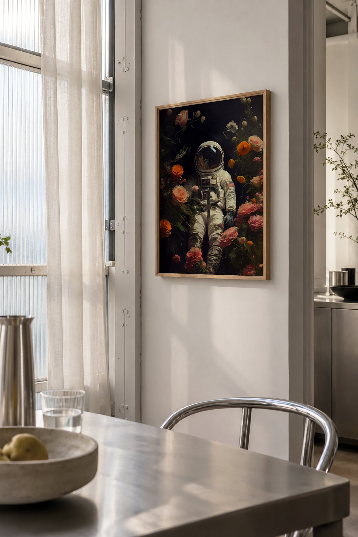 My space garden - Framed poster in an interior