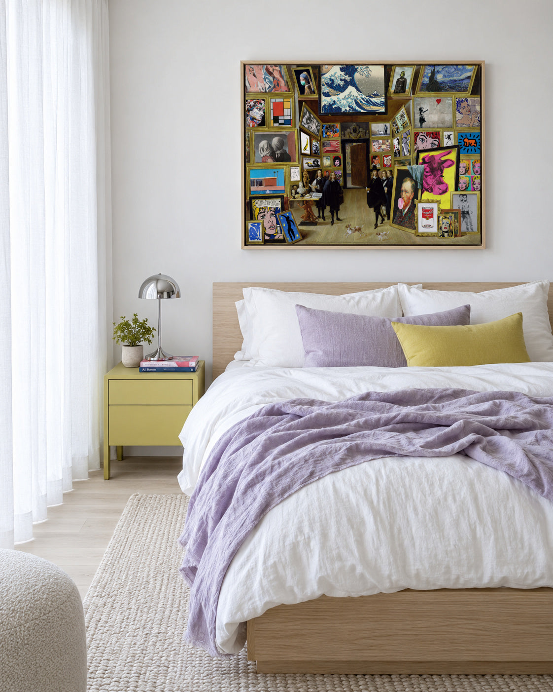 Modern art gallery - Framed canvas in an interior
