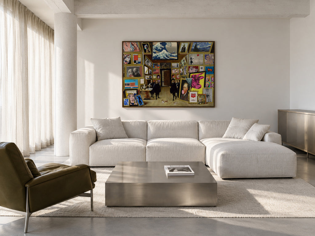 Modern art gallery - Framed canvas in an interior