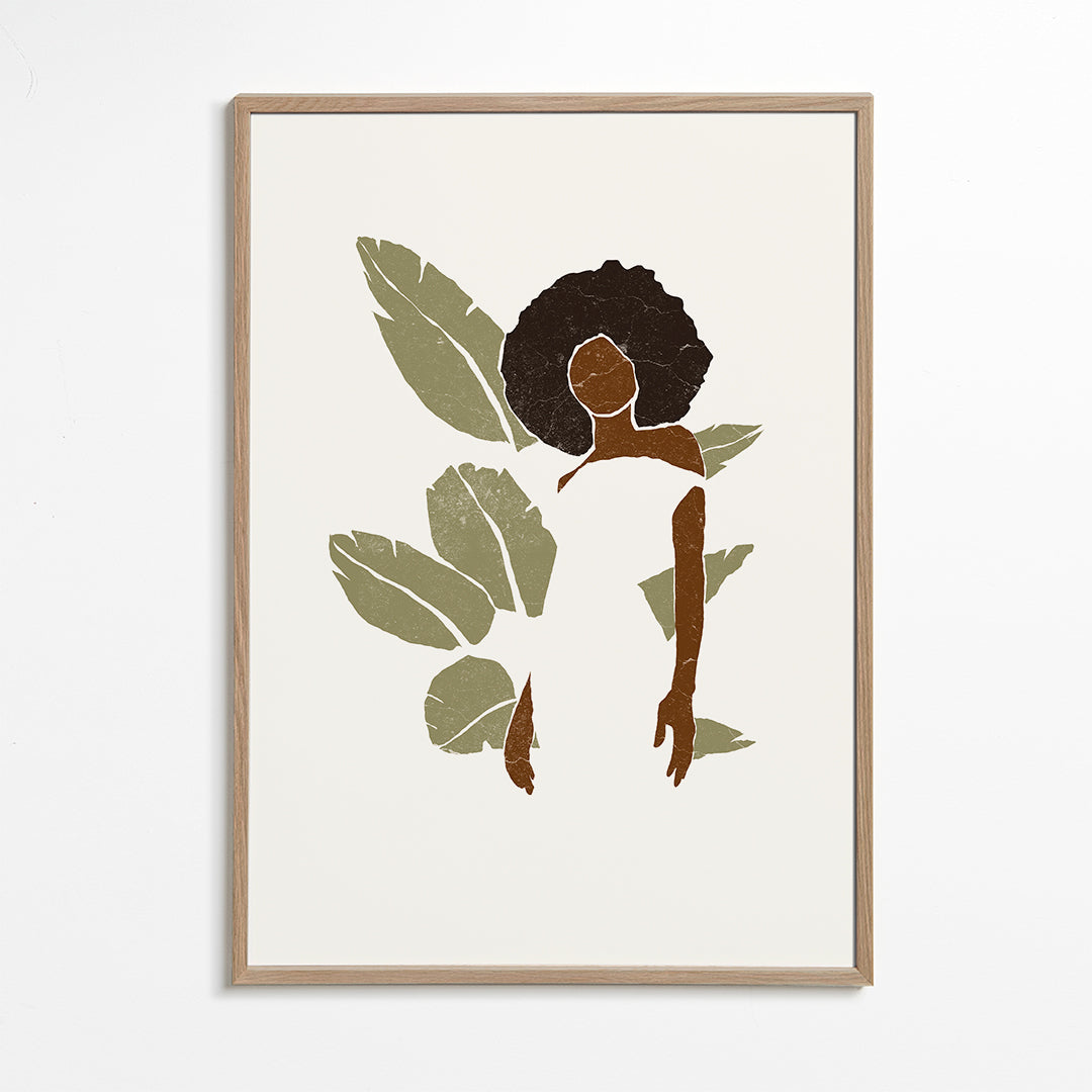 Boho Bird of Paradise Leaves I