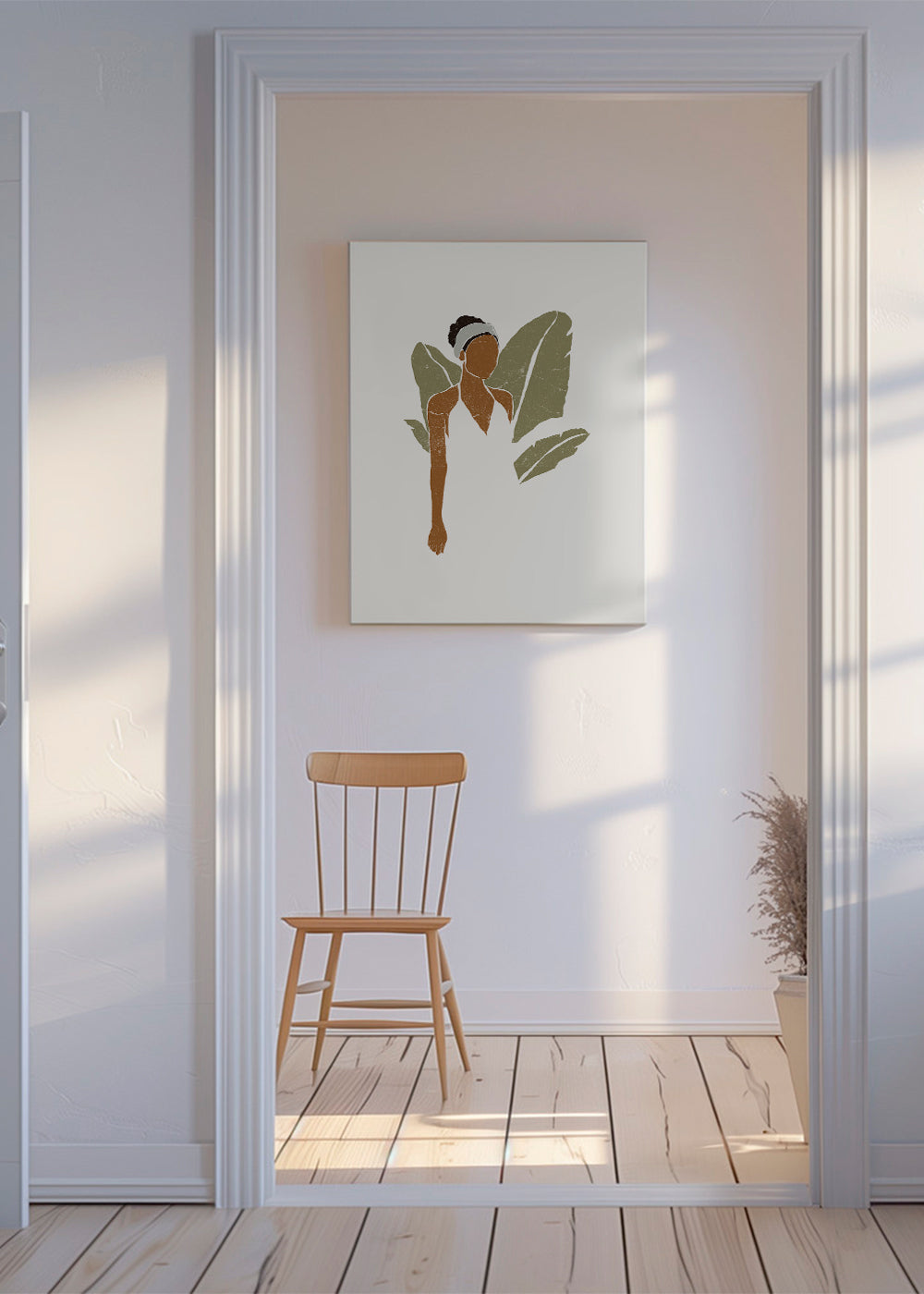 Boho Bird of Paradise Leaves III