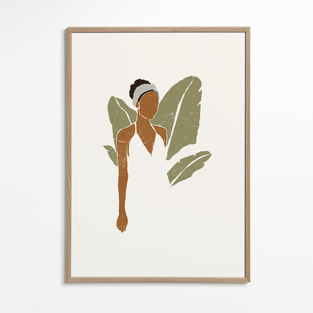 Boho Bird of Paradise Leaves III