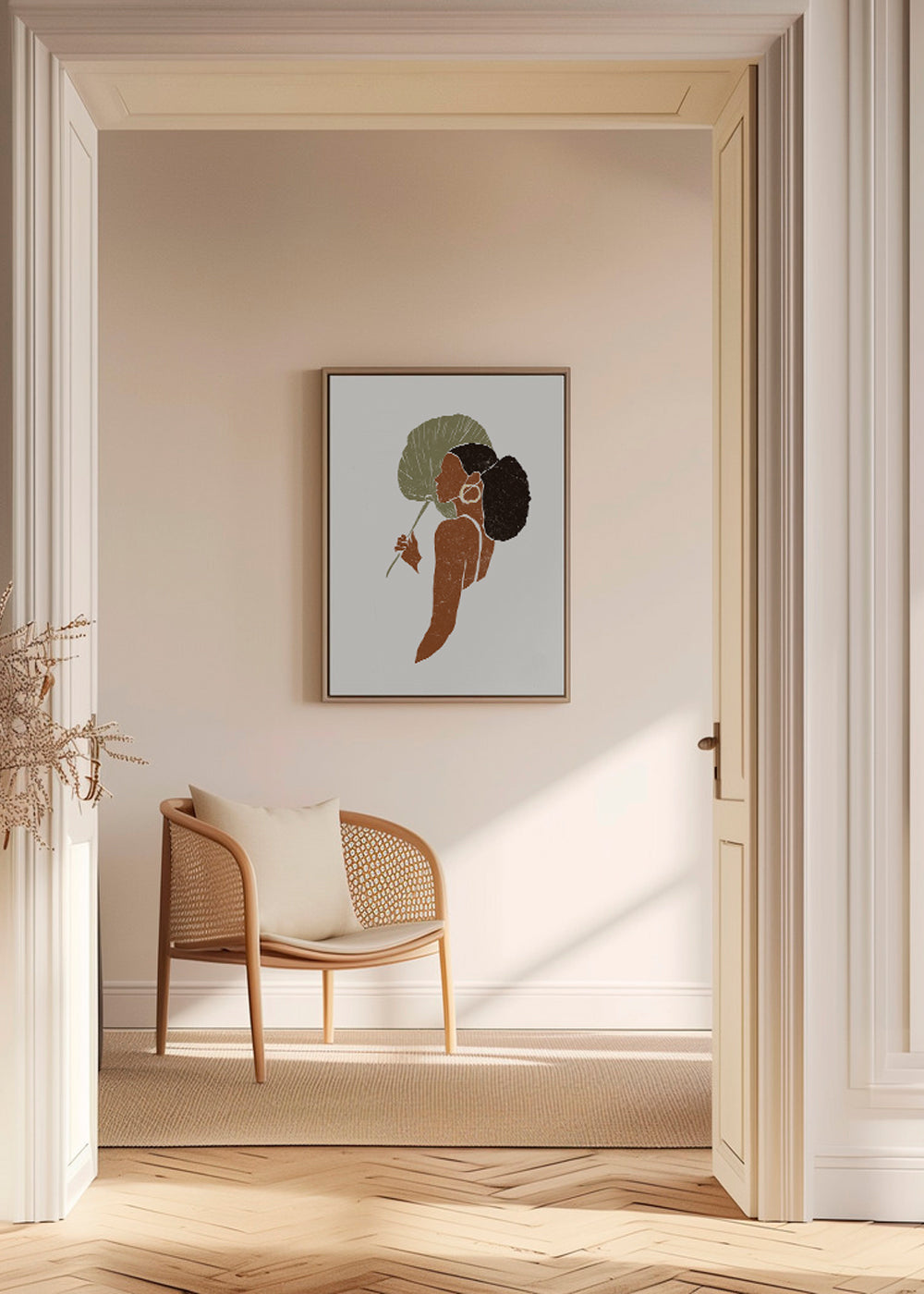 Boho Palmetto Fan Leaf I