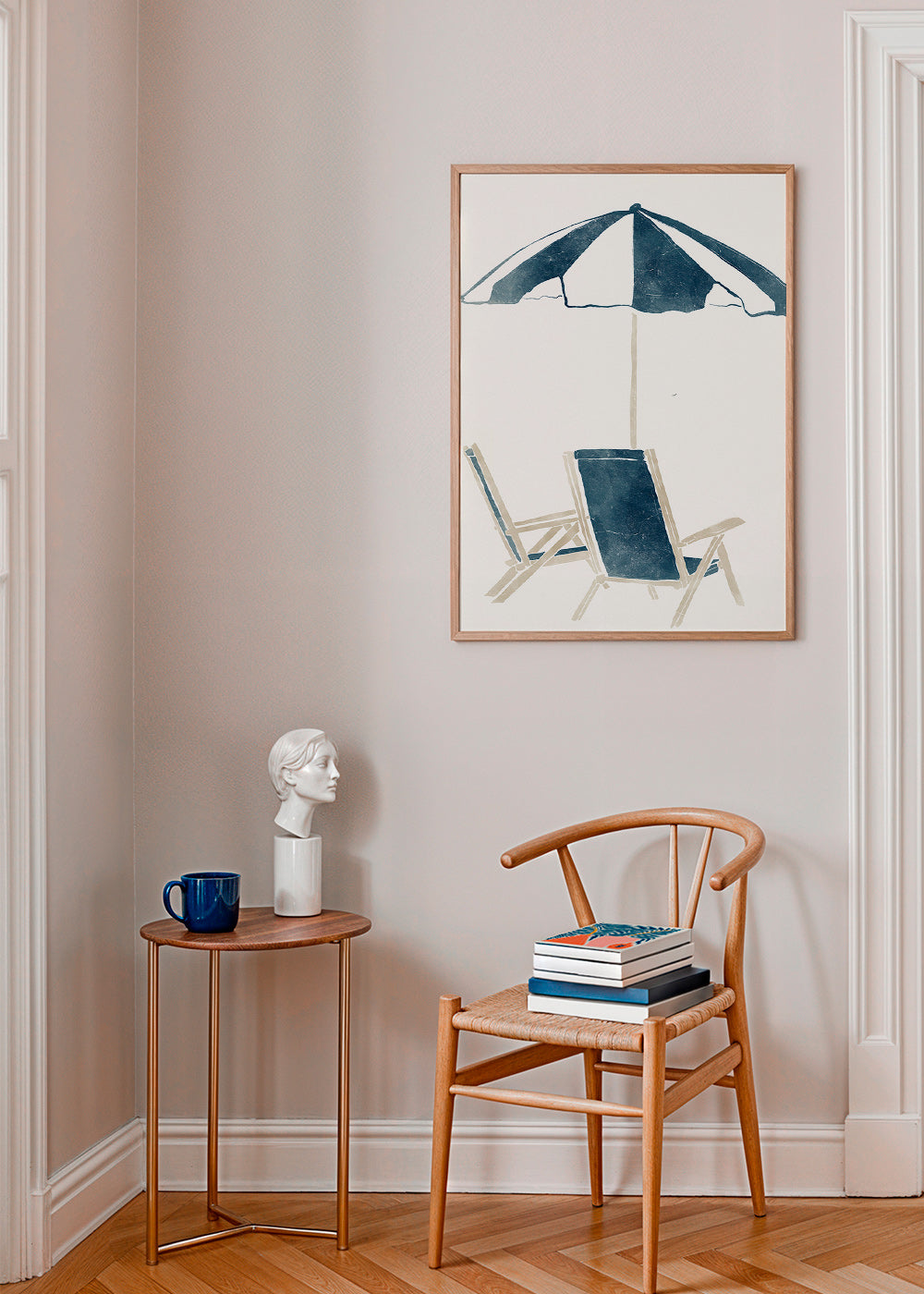 Cuadro de paisaje con sombrilla y hamacas – Product3