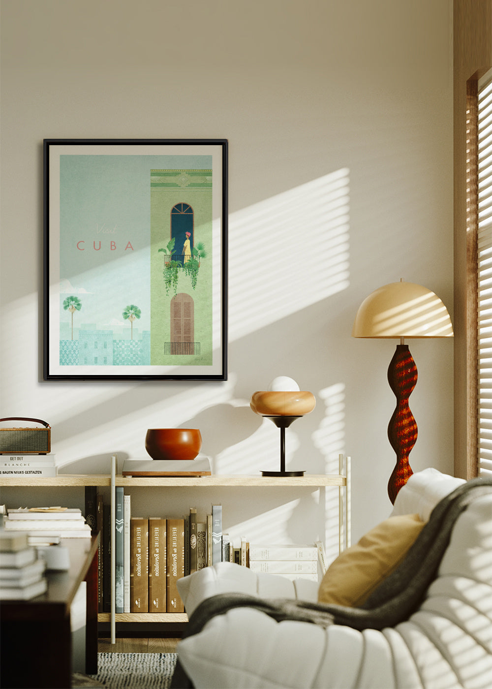 Cuba - Framed canvas in an interior