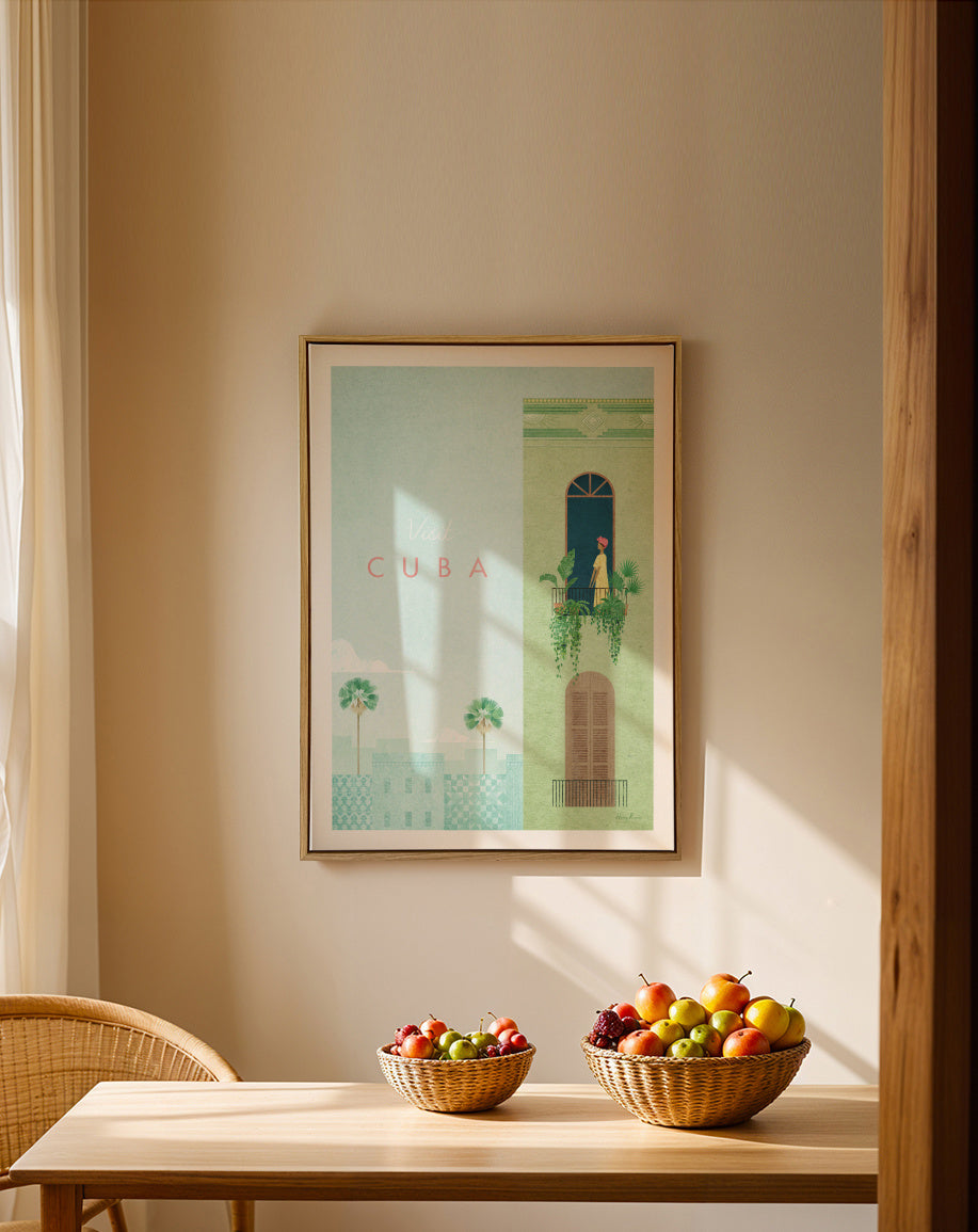 Cuba - Framed canvas in an interior