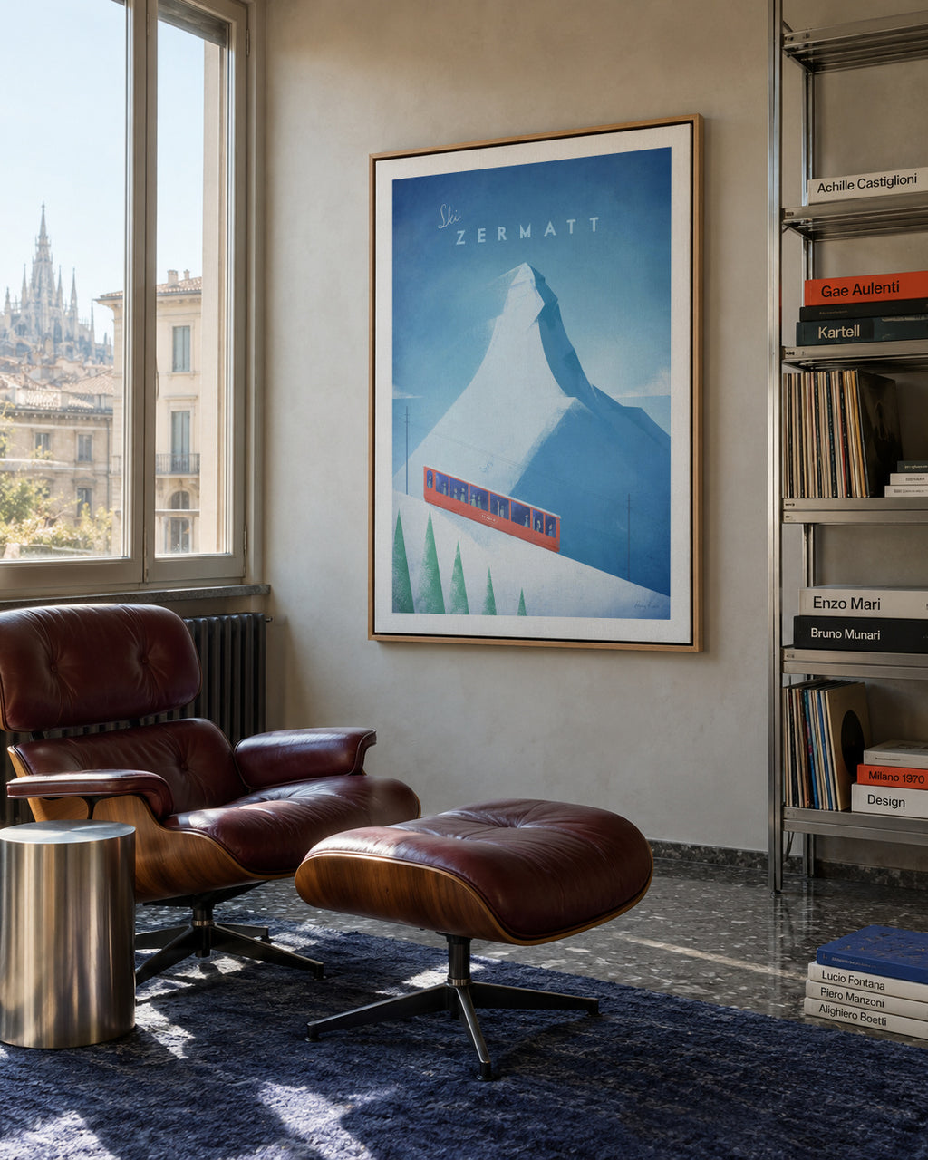 Zermatt - Framed canvas in an interior