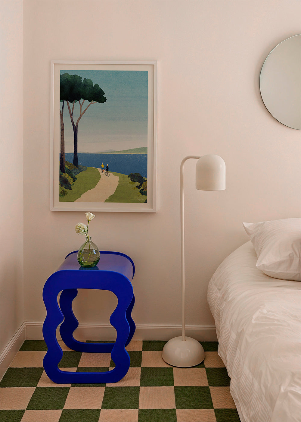 Landschaftskunst Cycling by the sea