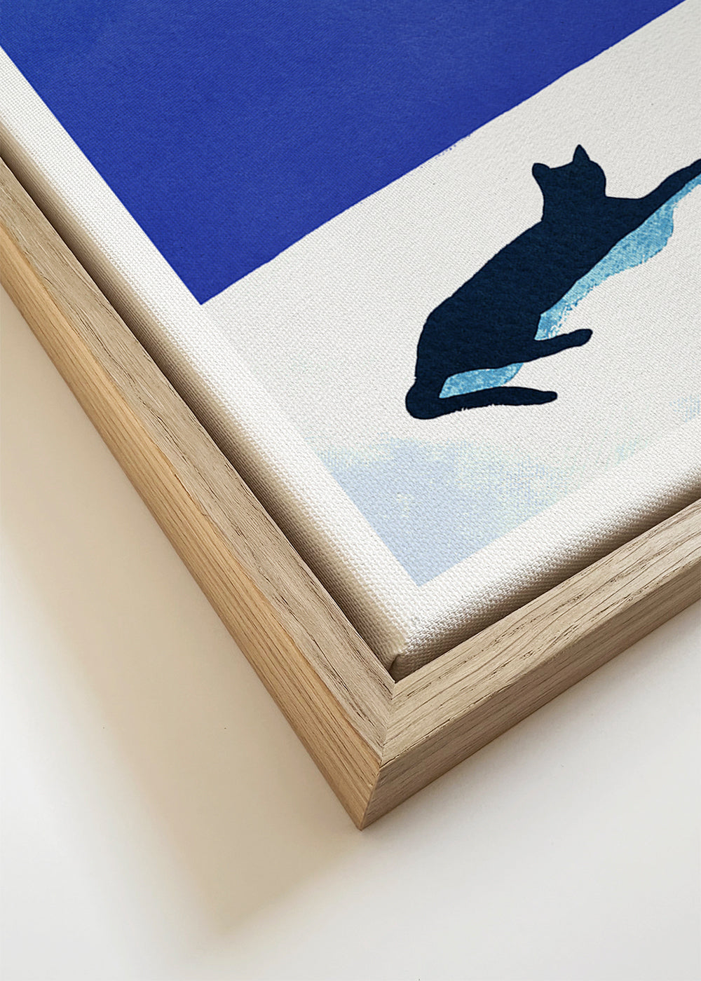 Landschaftskunst Black cat - siesta on the roof