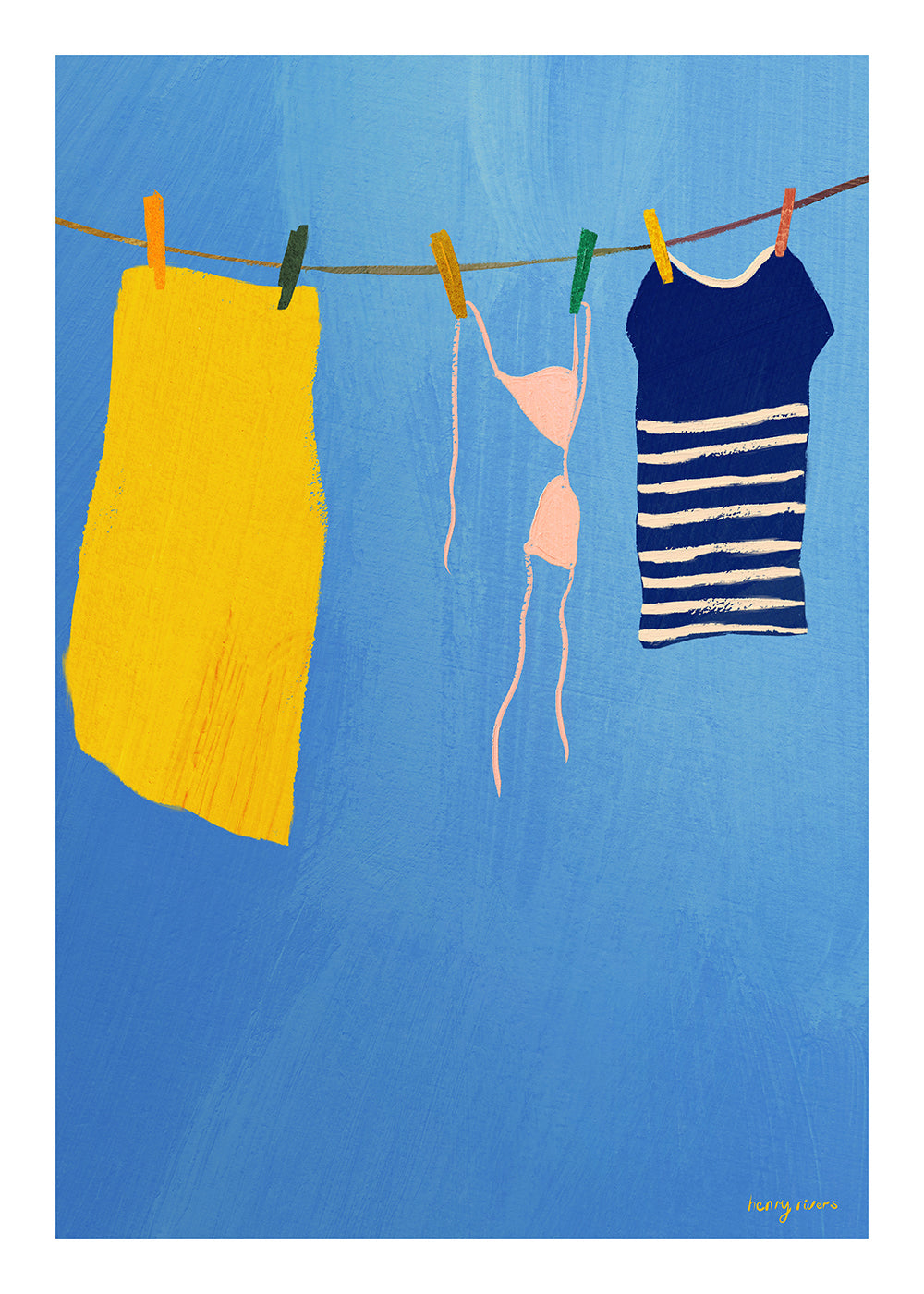 Illustration Summer laundry