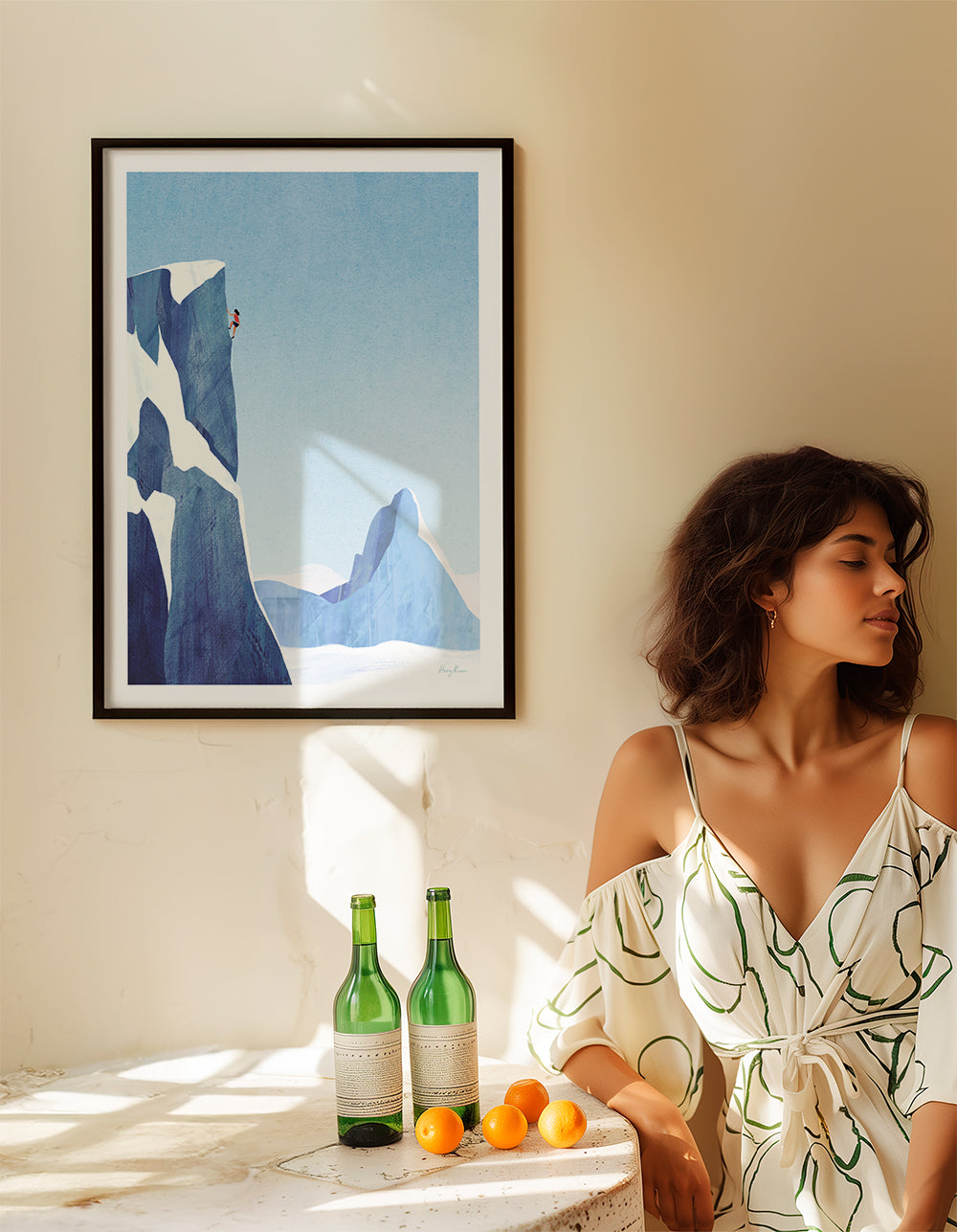 Landschaftskunst Mountain climbing adventure