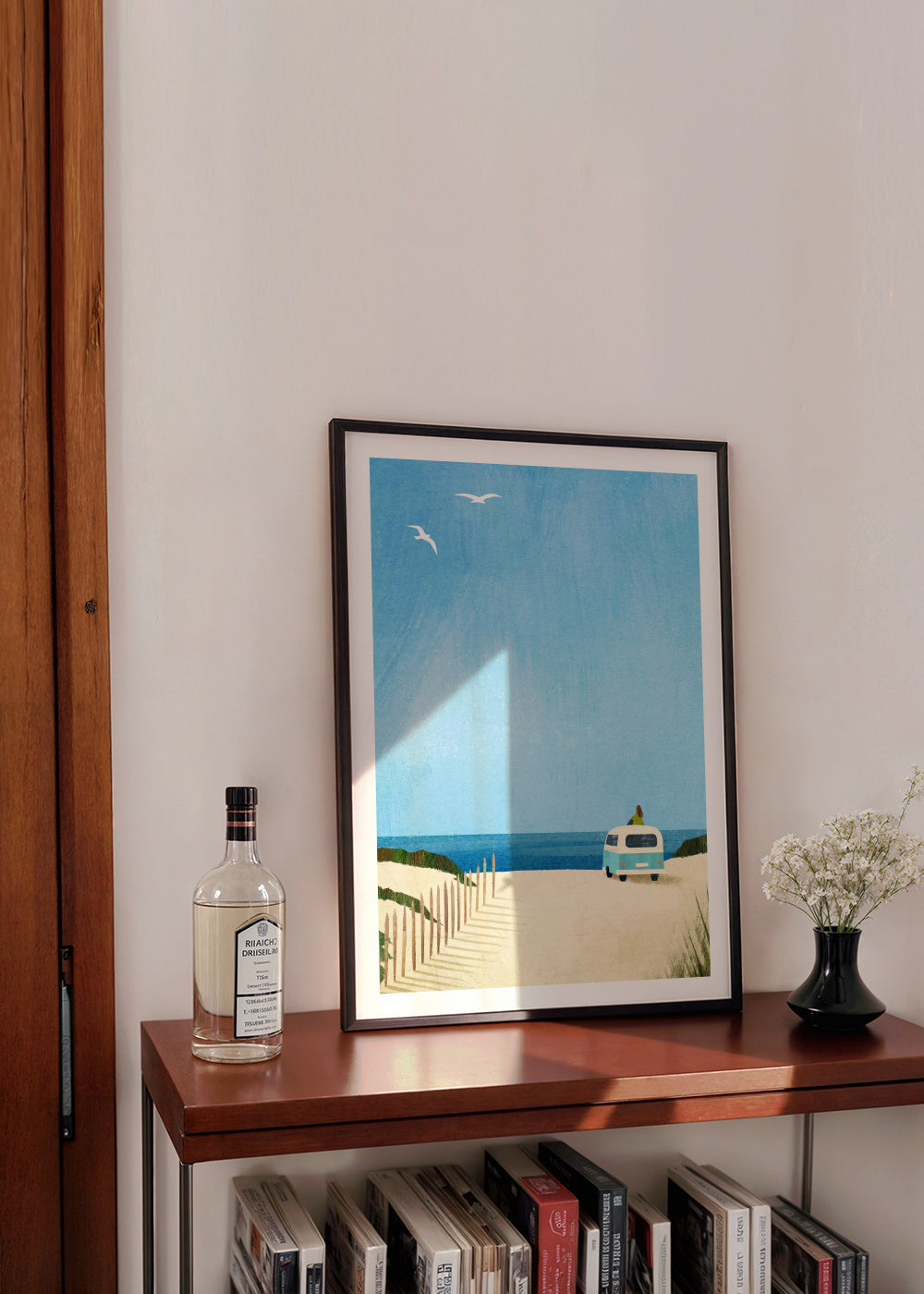 Van life - ocean view - Framed poster in an interior