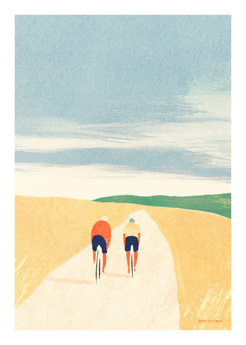 Cycle buddies - Unframed art print