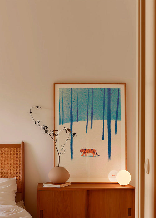 Kunstwerk Tiger im Schnee – Product1