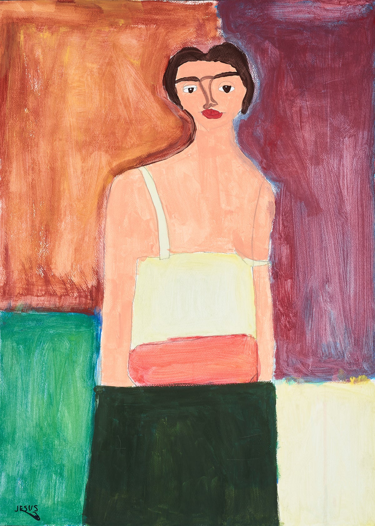 Bárbara, la mujer contenta - Jesús Llorente - Unframed art print