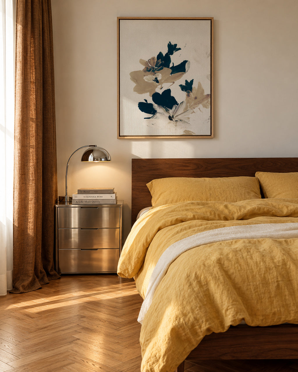 Summer View - Framed canvas in an interior