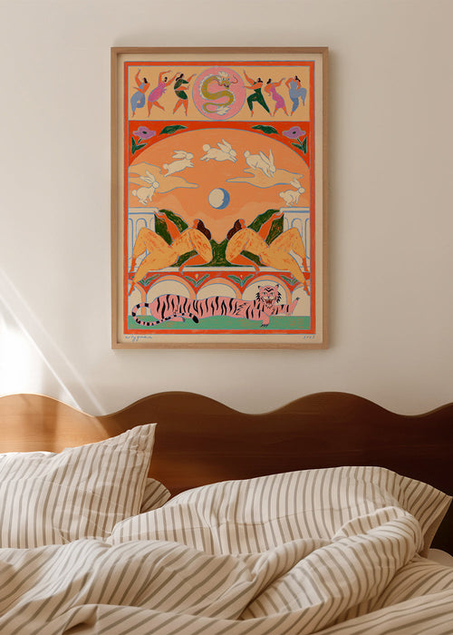 Rabbit Jumps Over the Moon - Arty Guava 