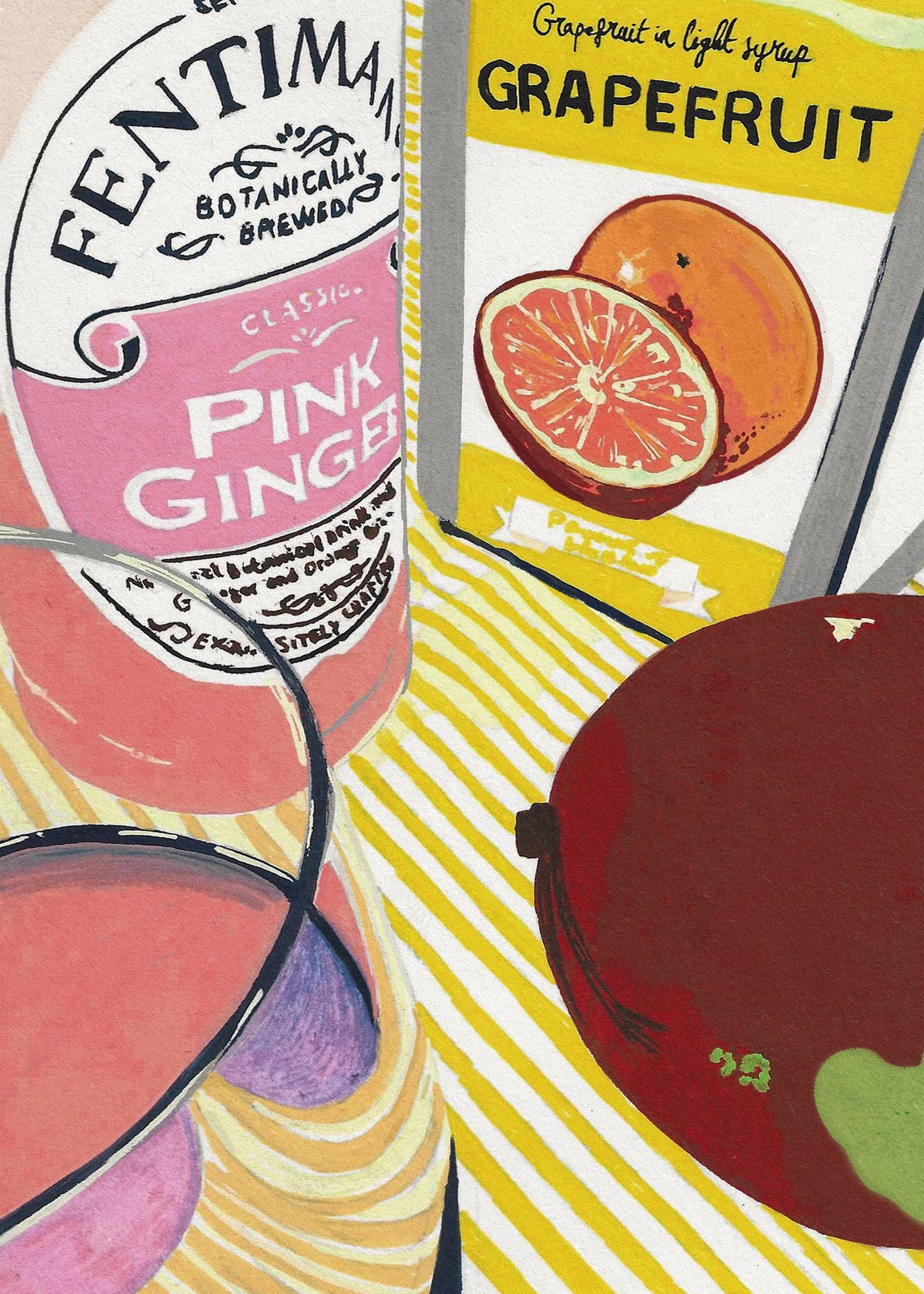 Fentimans Pink Ginger - Unframed art print