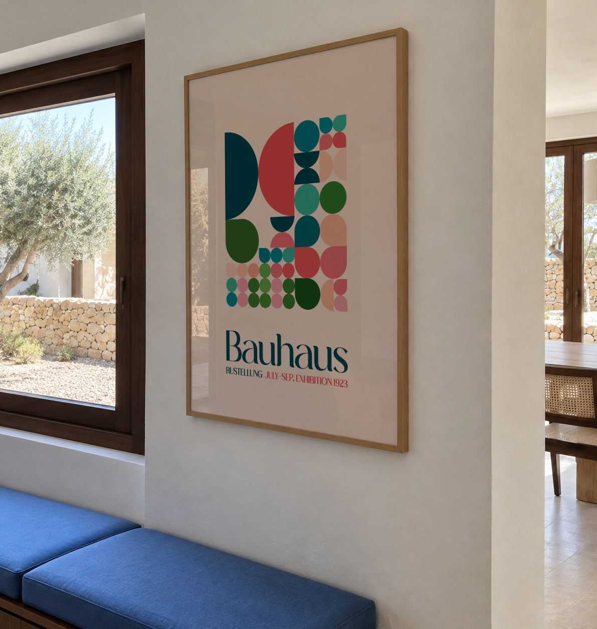 Bauhaus Kutular 2 - Framed poster in an interior