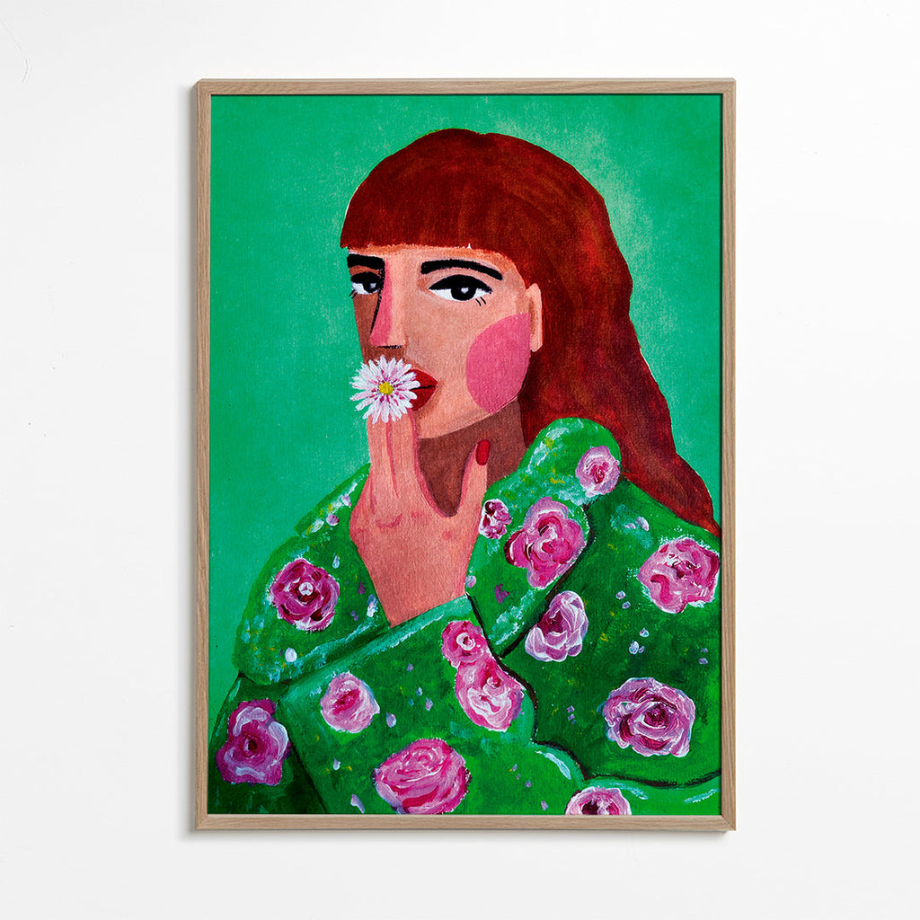 Woman Smoking a Flower - Raissa Oltmanns 