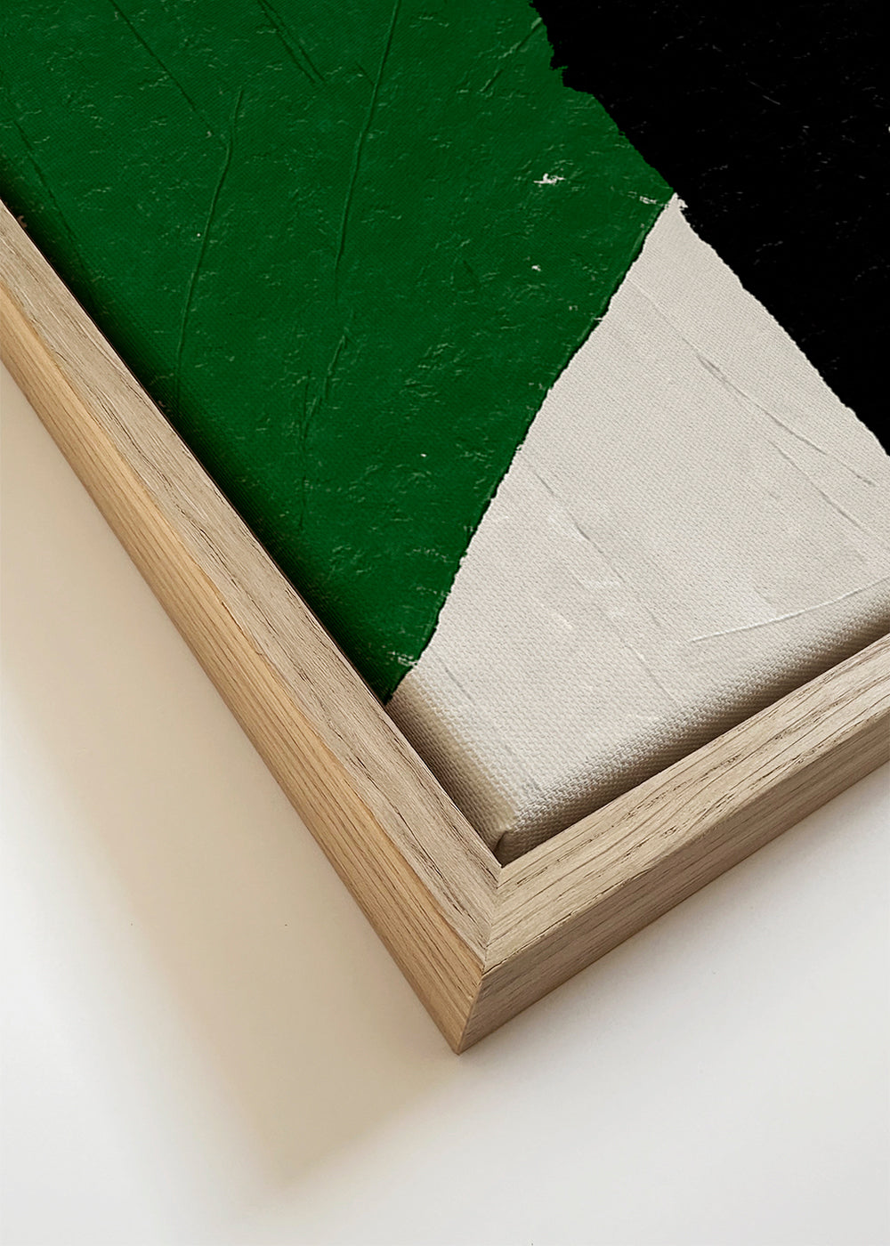 Green Beige Black Oil Abstract Painting - THE MIUUS STUDIO