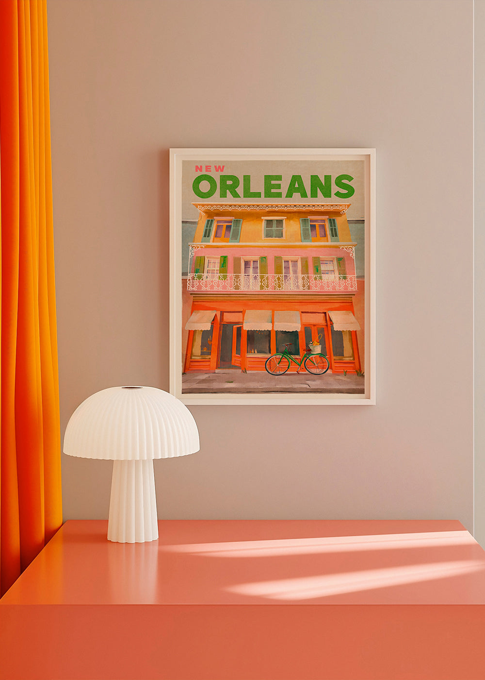 New Orleans Louisiana Vintage Travel Poster - The Whiskey Ginger