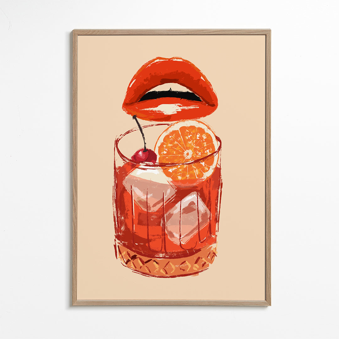 Old fashioned cocktail