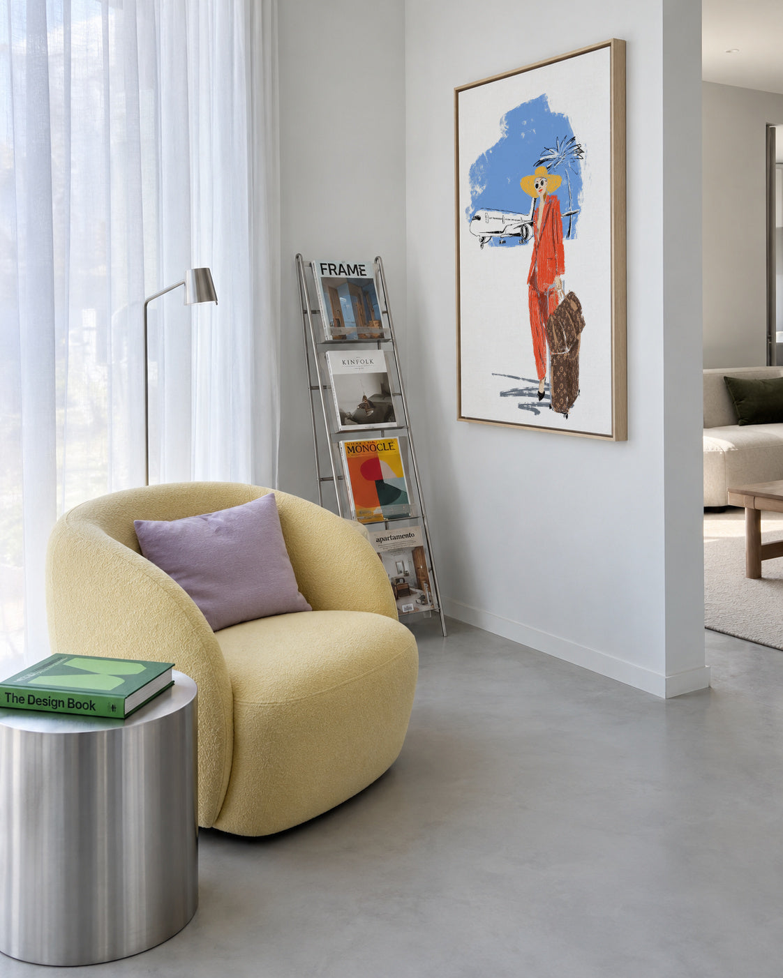 Travel - Framed canvas in an interior