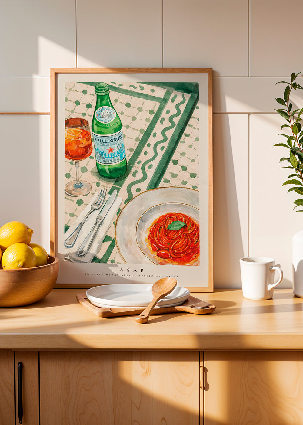 Küchenkunst Aperol Spritz und Pasta