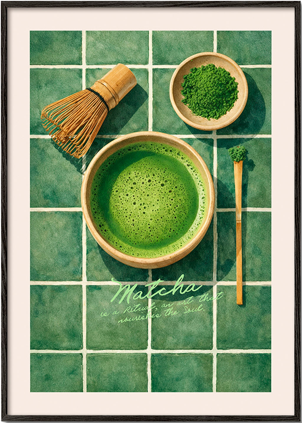 Küchenkunst: Matcha mit Utensilien
