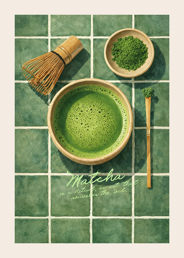 Küchenkunst: Matcha mit Utensilien