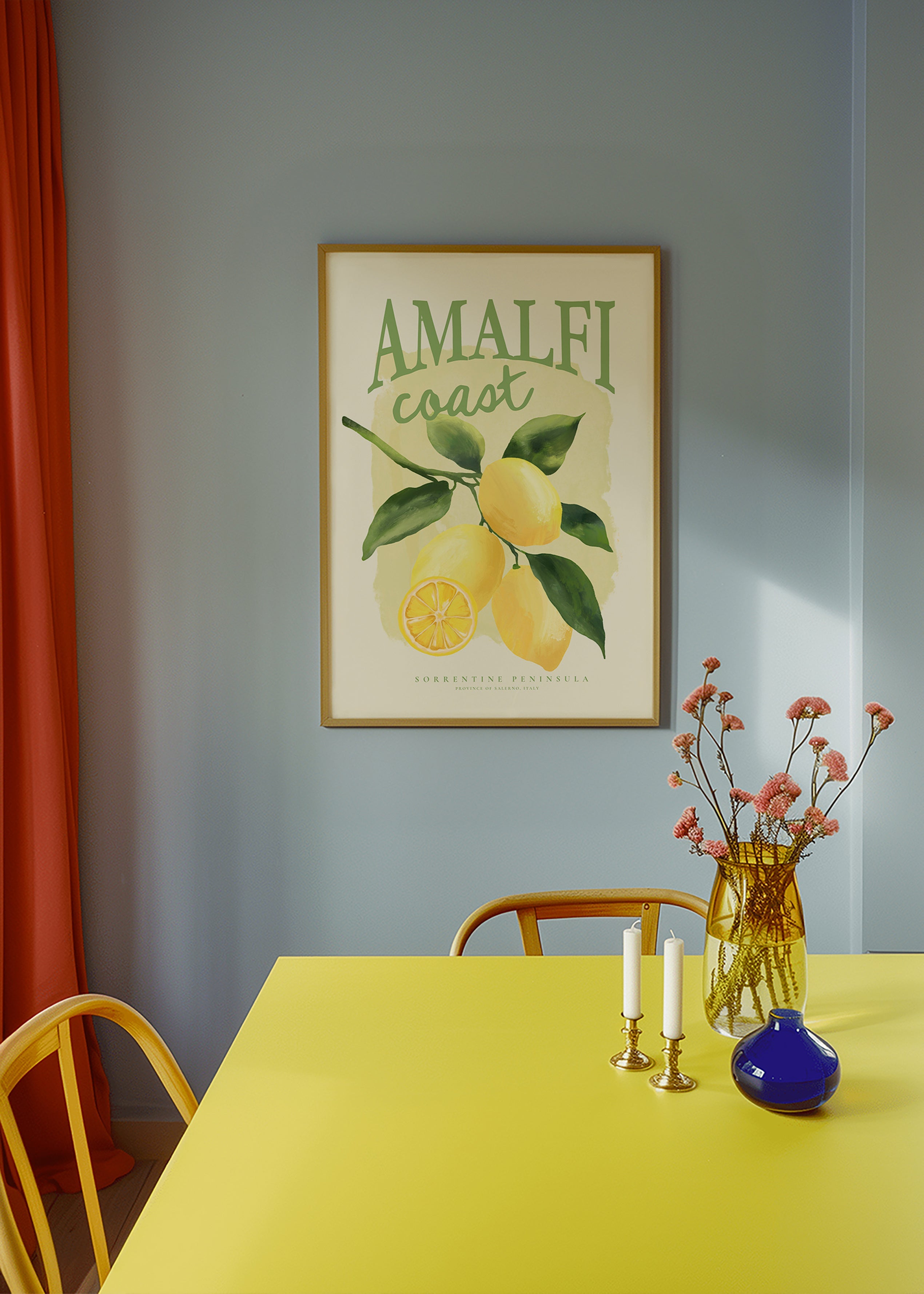 Botanischer Amalfi-Zitronen-Druck