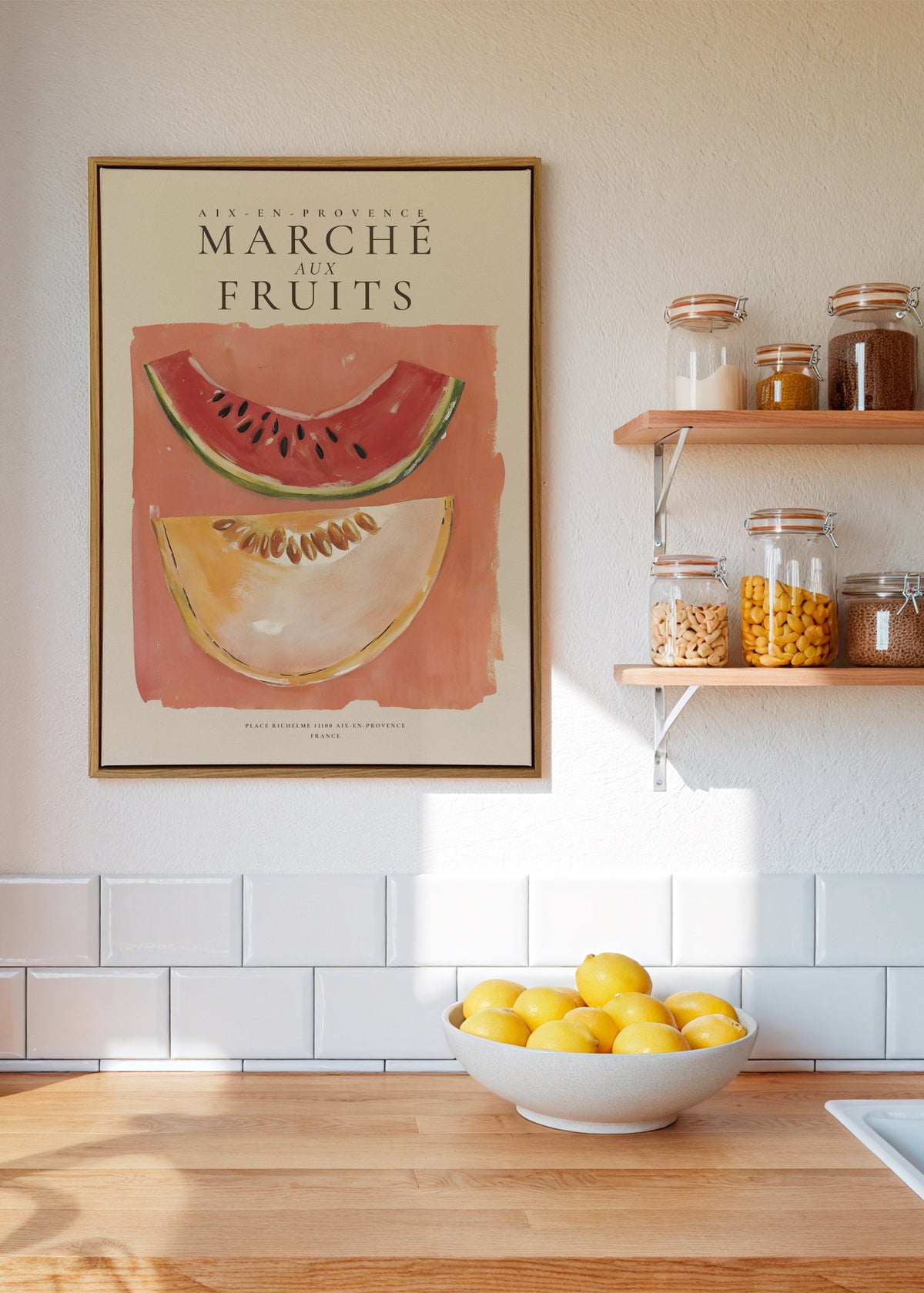 Summer in Provence - Framed canvas in an interior