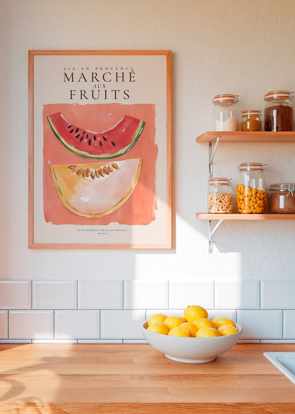 Küchenkunst Provence Früchte: Melone und Wassermelone