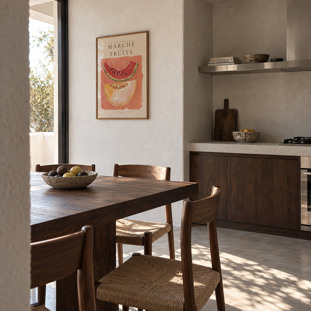 Summer in Provence - Framed poster in an interior