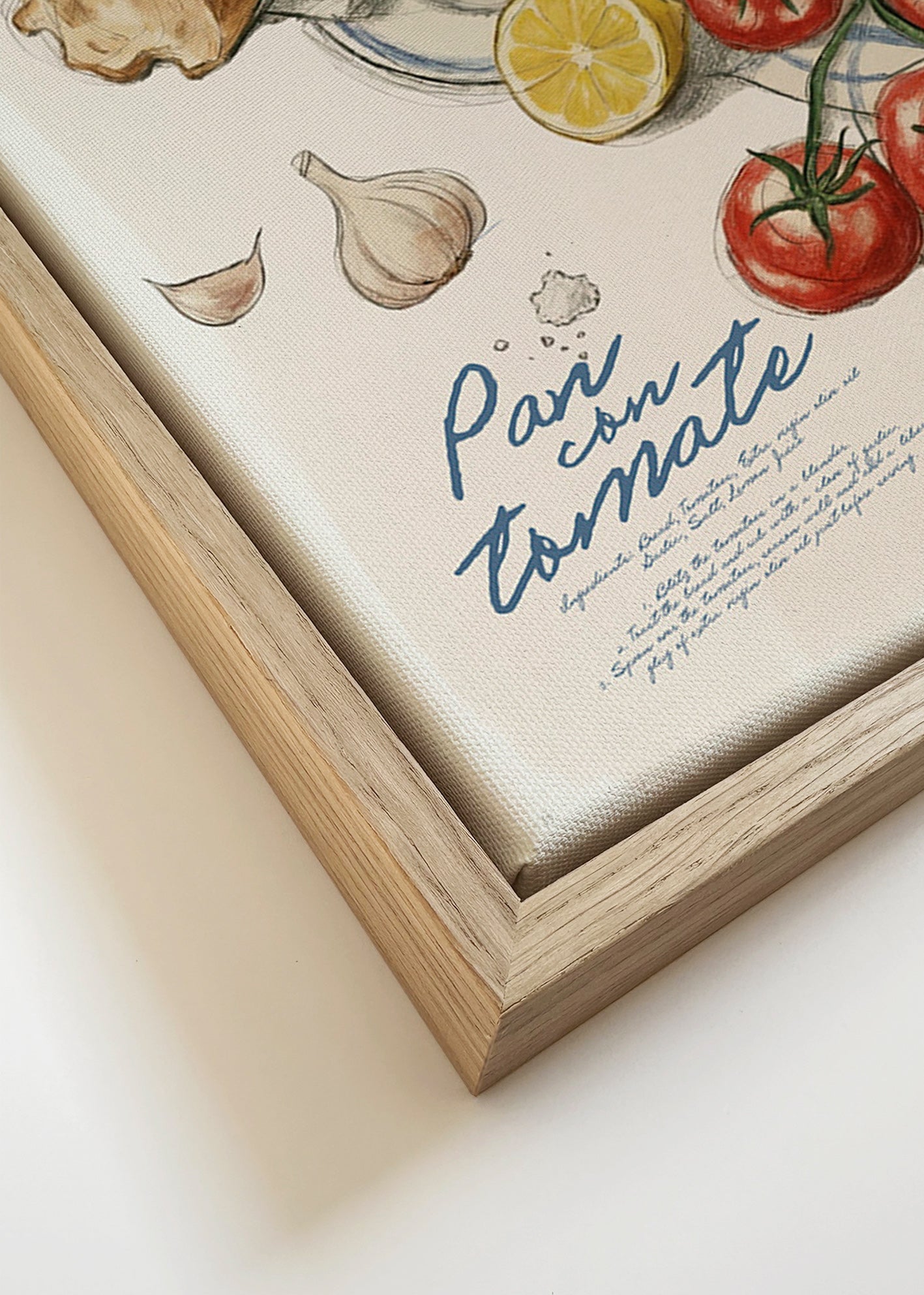 Küchenkunst Brot mit Tomate Illustration