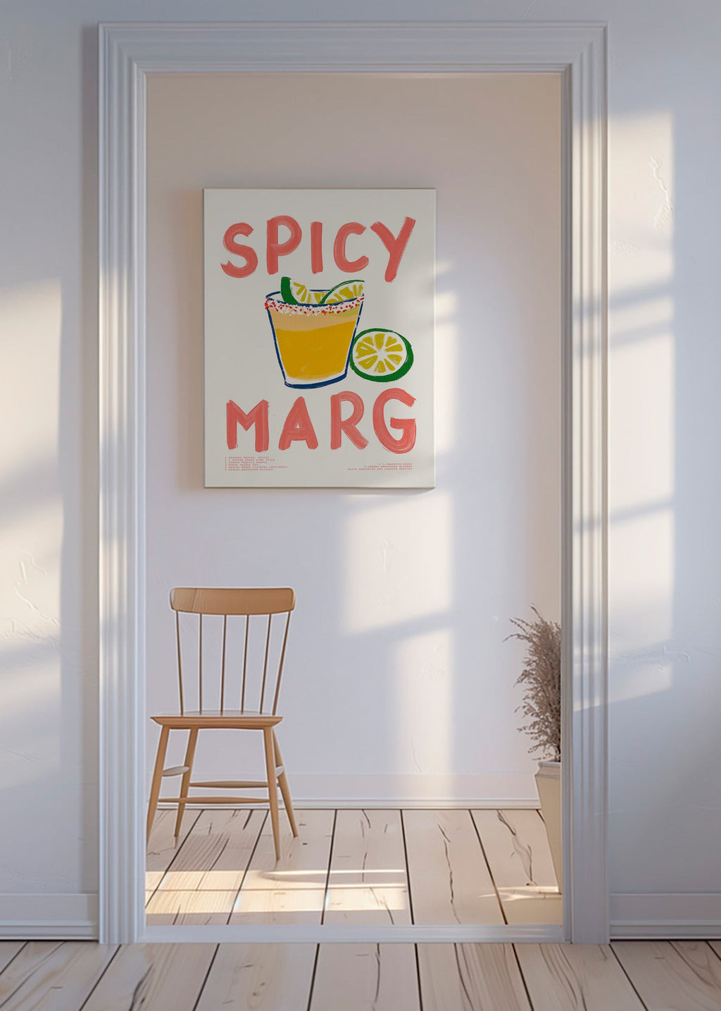 Küchenkunst mit illustrierter Margarita